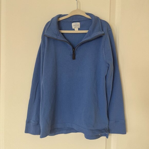 J Crew Crewcuts  Blue Kids' half-zip cotton pullover - Picture 1 of 6